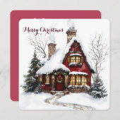 Individuell anpassbare Weihnachtskarte mit Waterco Feiertagskarte (Vorne/Hinten)