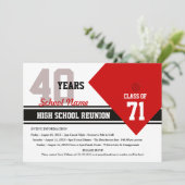 Individuell anpassbare Wiedersehen in der High Sch Einladung (Stehend Vorderseite)