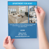 Individuell anpassbare Wohnung zu vermieten Flyer (Hand)