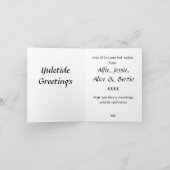 Individuell anpassbare Yuletide Weihnachtskarte Feiertagskarte (Innenseite)