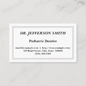 Individuell anpassbare Zahnarztkarte Visitenkarte (Vorderseite)