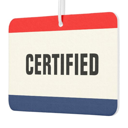 Individuell anpassbare, zertifizierte Werbeaktion Autolufterfrischer (Links)