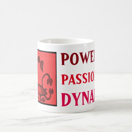 Individuell anpassbare Zodiac Sign Personality Sco Kaffeetasse (Mittel)