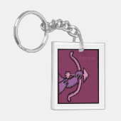 Individuell anpassbare Zodiac-Zeichen Sagittarius  Schlüsselanhänger (Vorderseite links)