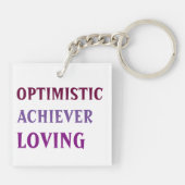 Individuell anpassbare Zodiac-Zeichen Sagittarius  Schlüsselanhänger (Rückseite)