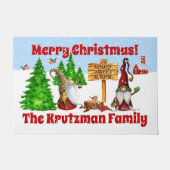 Individuell anpassbare Zuhause Sweet Zuhause Gnome Fußmatte (Vorderseite)