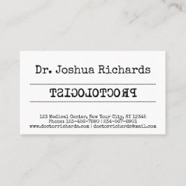 Individuell anpassbarer Arzt Visitenkarte