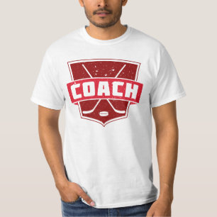 Individuell anpassbarer Back Print Hockey Coach T  T-Shirt