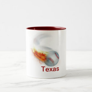 individuell anpassbarer Baseball Zweifarbige Tasse