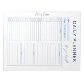 individuell anpassbarer Blue Daily Planer - Top Pr Notizblock (Vorderseite)