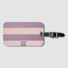 Individuell anpassbarer Champagner und Mulberry ge Gepäckanhänger