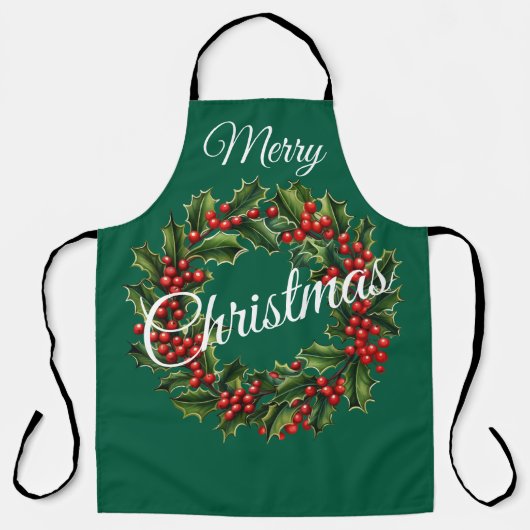 Individuell anpassbarer festlicher Gruß Schürze (Vorderseite)