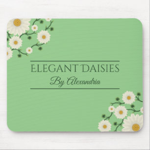 Individuell anpassbarer floral daisy Event Planner Mousepad