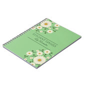 Individuell anpassbarer floral daisy Event Planner Notizblock (Linke Seite)
