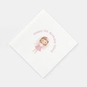Individuell anpassbarer Geburtstag mit viel Glück Serviette (Ecke)