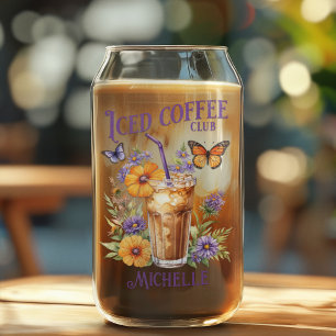 Individuell anpassbarer Ice Coffee Club Vintag But Dosenglas
