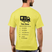 Individuell anpassbarer Lastwagen T-Shirt (Rückseite)