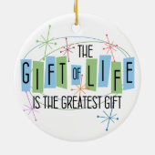 Individuell anpassbarer Leber Empfänger und Gesche Keramik Ornament (Hinten)