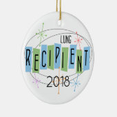 Individuell anpassbarer Lungenempfänger Keramik Ornament (Rechts)