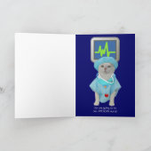 Individuell anpassbarer, lustiger Cat Nursing Absc Karte (Innenseite)