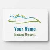 individuell anpassbarer Massagetherapeut Fotoplatte (Vorderseite)