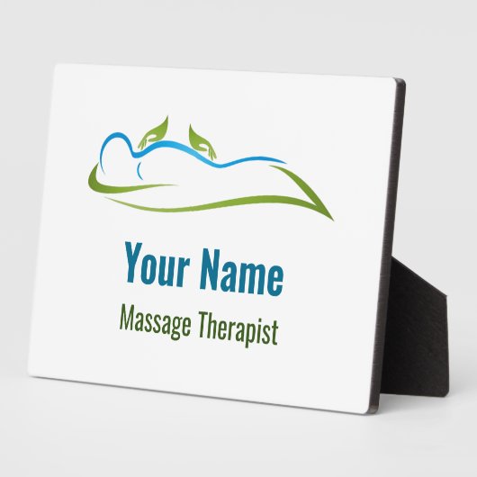 individuell anpassbarer Massagetherapeut Fotoplatte (Seite)