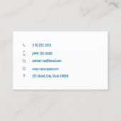 individuell anpassbarer Massagetherapeut Visitenkarte (Rückseite)