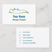 individuell anpassbarer Massagetherapeut Visitenkarte (Vorne/Hinten)