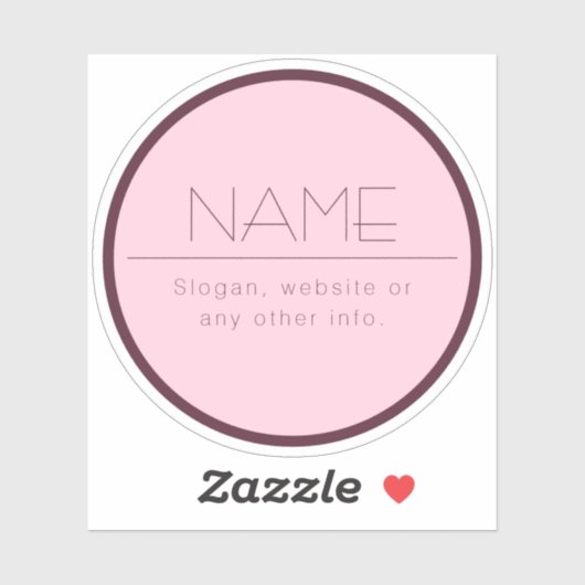 Individuell anpassbarer moderner Text mit Grenzen Aufkleber (Blatt)