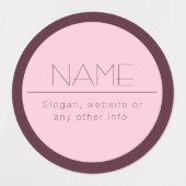 Individuell anpassbarer moderner Text mit Grenzen Etiketten (Design 1)