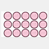 Individuell anpassbarer moderner Text mit Grenzen Etiketten (Blatt)