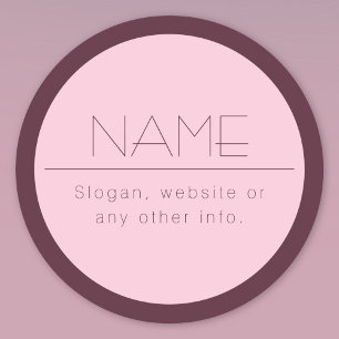 Individuell anpassbarer moderner Text mit Grenzen Etiketten