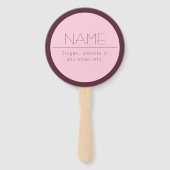 Individuell anpassbarer moderner Text mit Grenzen Fächer (Vorderseite)