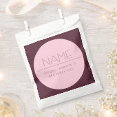 Individuell anpassbarer moderner Text mit Grenzen Geschenktütchen (Ausgeschnitten)