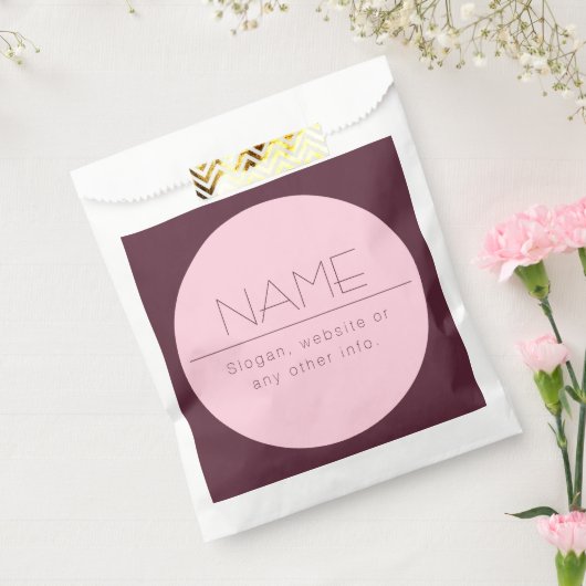 Individuell anpassbarer moderner Text mit Grenzen Geschenktütchen (Versiegelt)