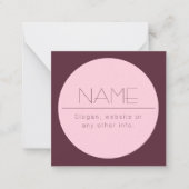 Individuell anpassbarer moderner Text mit Grenzen Mitteilungskarte (Vorderseite)