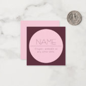 Individuell anpassbarer moderner Text mit Grenzen Mitteilungskarte (Vorderseite/Rückseite Beispiel)