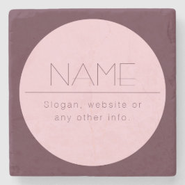 Individuell anpassbarer moderner Text mit Grenzen Steinuntersetzer