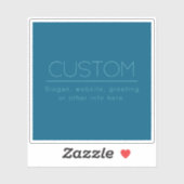 Individuell anpassbarer moderner Text | Ozean und Aufkleber (Blatt)