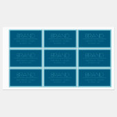 Individuell anpassbarer moderner Text | Ozean und Etiketten (Blatt)