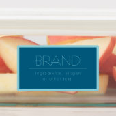 Individuell anpassbarer moderner Text | Ozean und Etiketten (Befestigt)