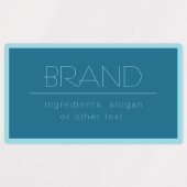 Individuell anpassbarer moderner Text | Ozean und Etiketten (Design 1)