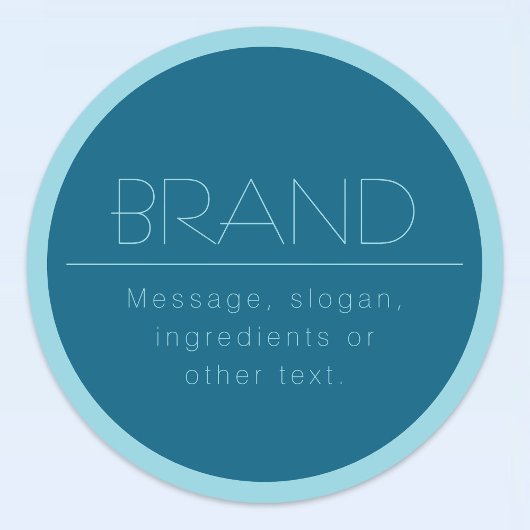 Individuell anpassbarer moderner Text | Ozean und  Etiketten