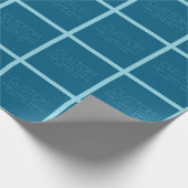 Individuell anpassbarer moderner Text | Ozean und Geschenkpapier (Ecke)