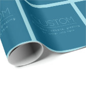 Individuell anpassbarer moderner Text | Ozean und Geschenkpapier (Rolleneckpunkt)