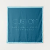 Individuell anpassbarer moderner Text | Ozean und Wandteppich (Vorderseite)