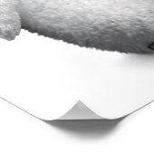 Individuell anpassbarer Niedlicher Baby Pinguin Dj Poster (Ecke)