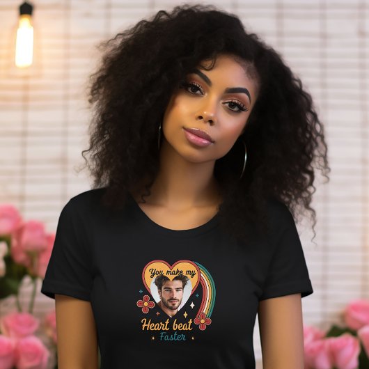 Individuell anpassbarer Retro-Heartbeat T-Shirt
