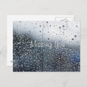 Individuell anpassbarer Vermisster Regen Postkarte (Vorne/Hinten)