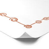 Individuell anpassbarer Wasserfarben-Babyelephant  Poster (Ecke)